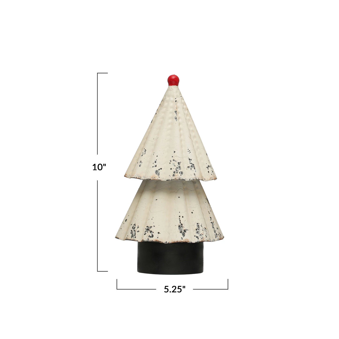 Cream & Red Metal Tree