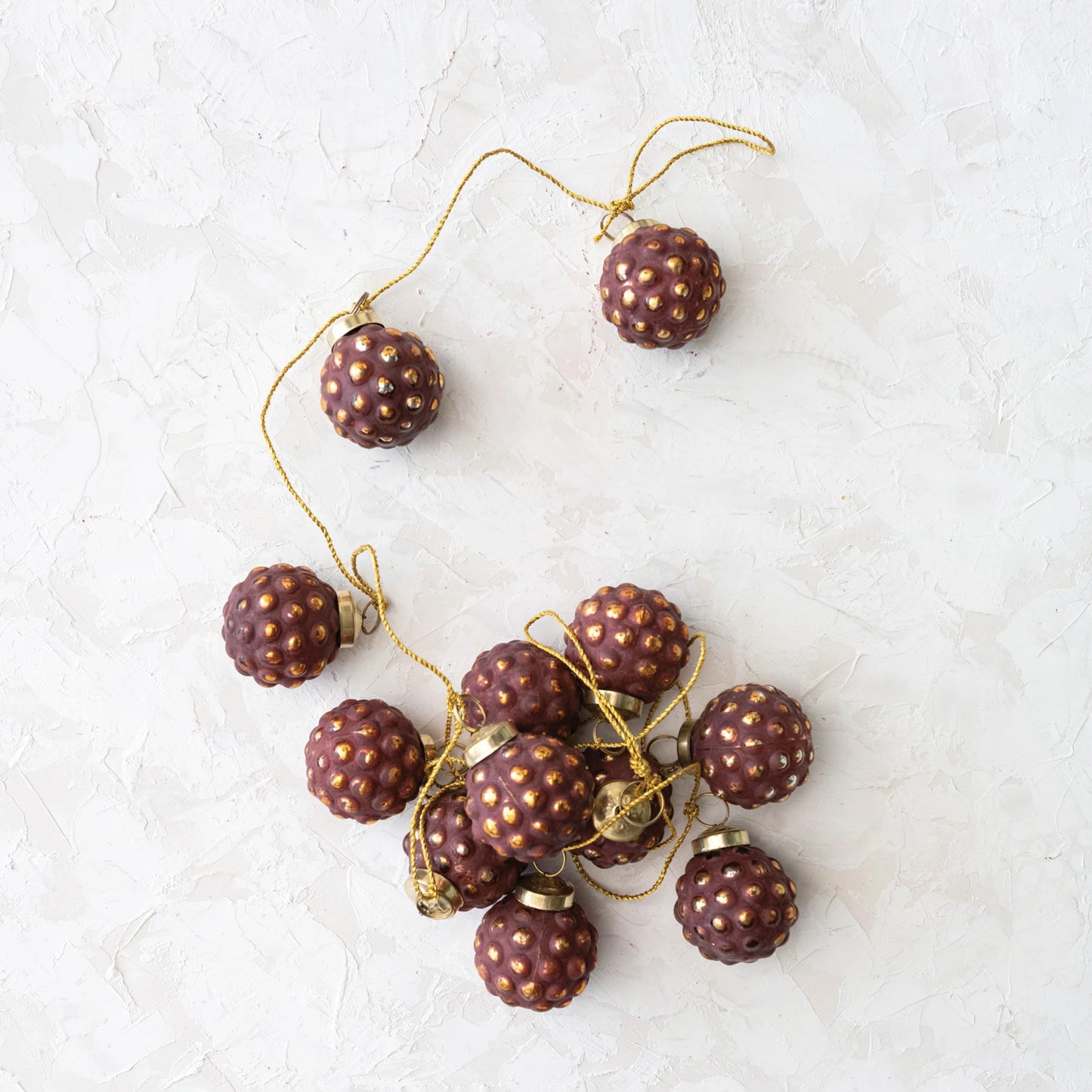 Hobnail Ball Ornament Garland, The Feathered Farmhouse