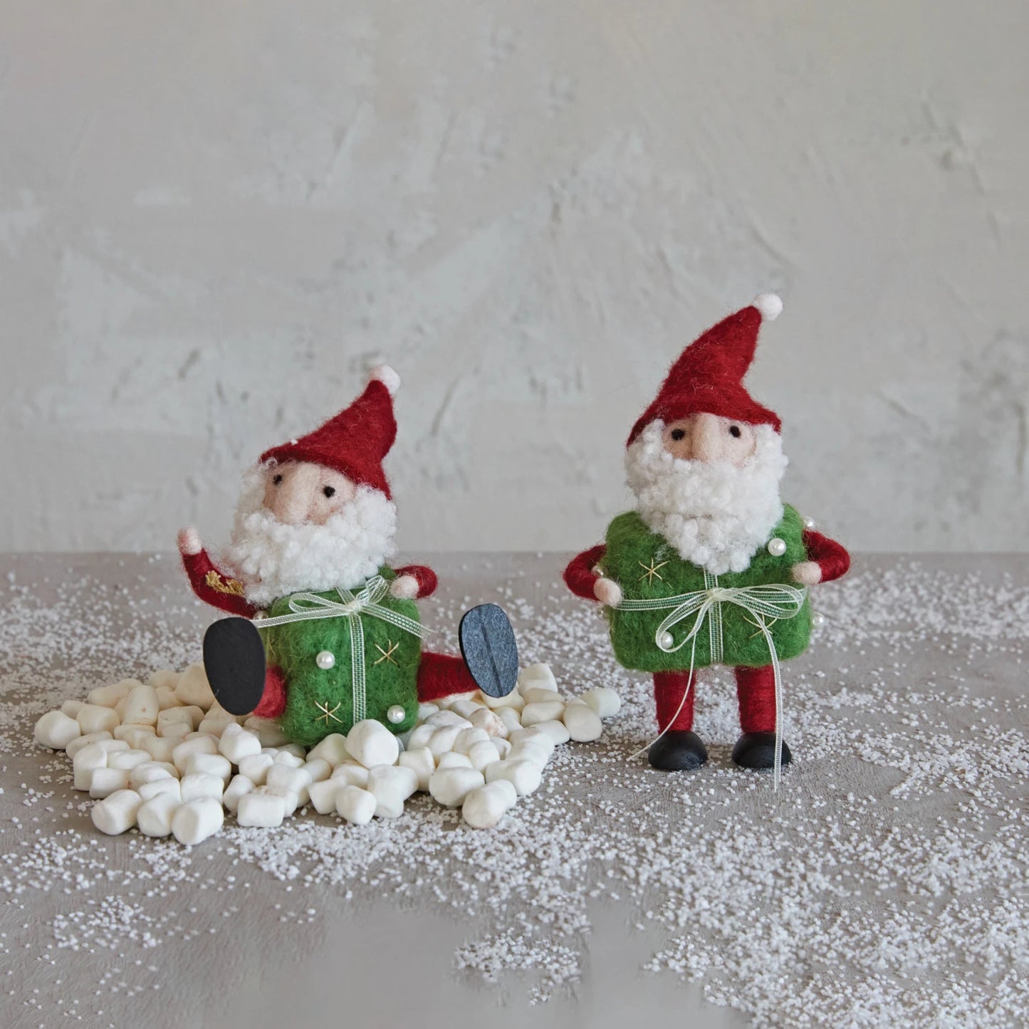 Felt Santa in Present, The Feathered Farmhouse