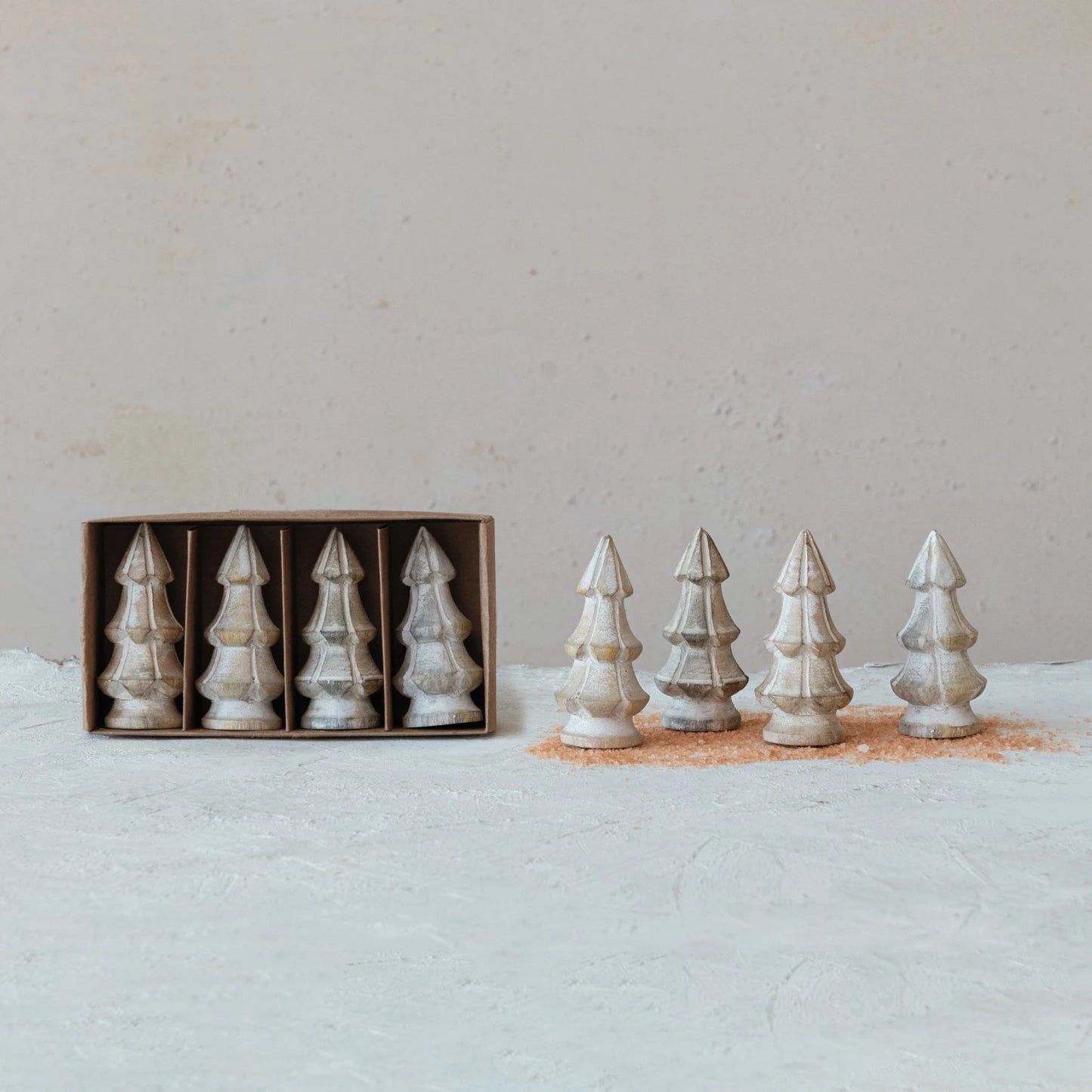 Whitewashed Mango Wood Trees, The Feathered Farmhouse