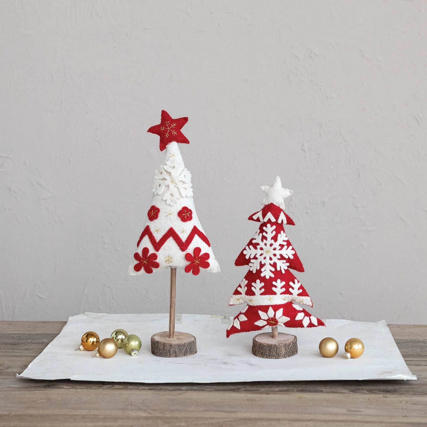 Applique Christmas Trees, The Feathered Farmhouse