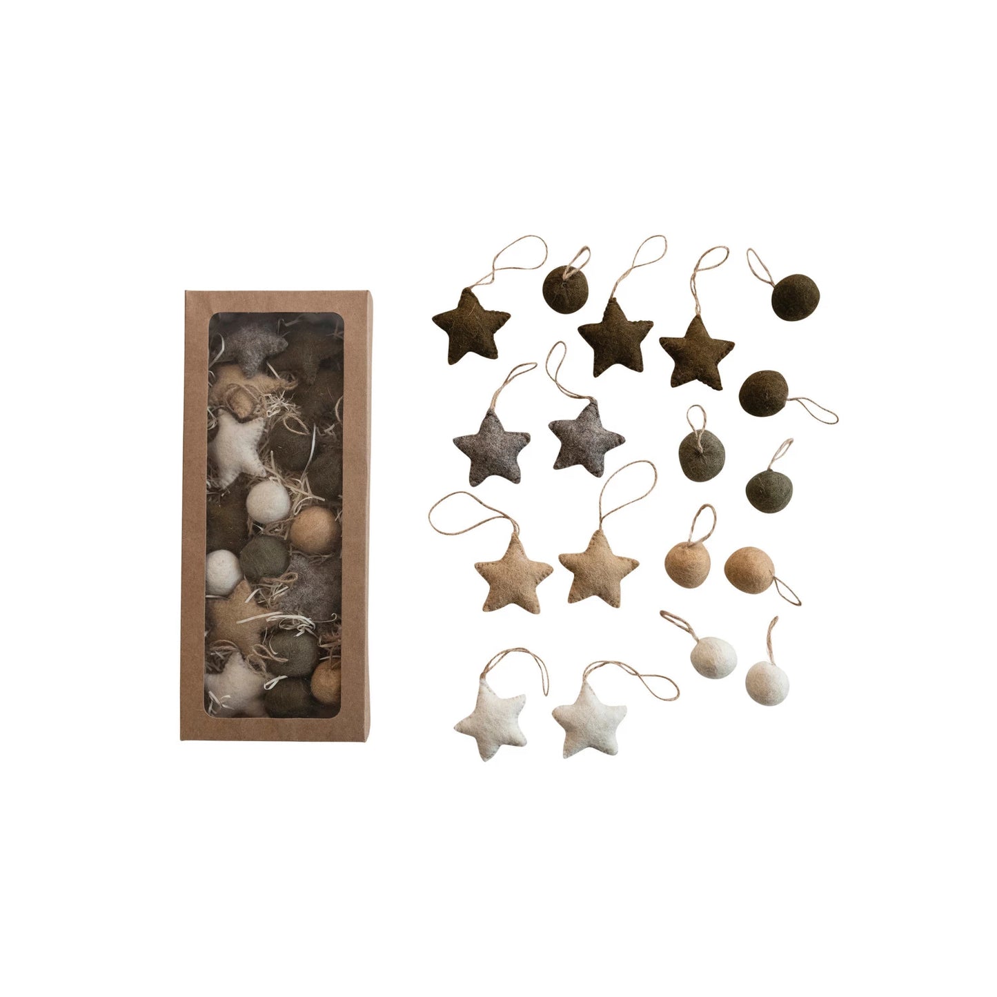 Wool Felt Ornament Set