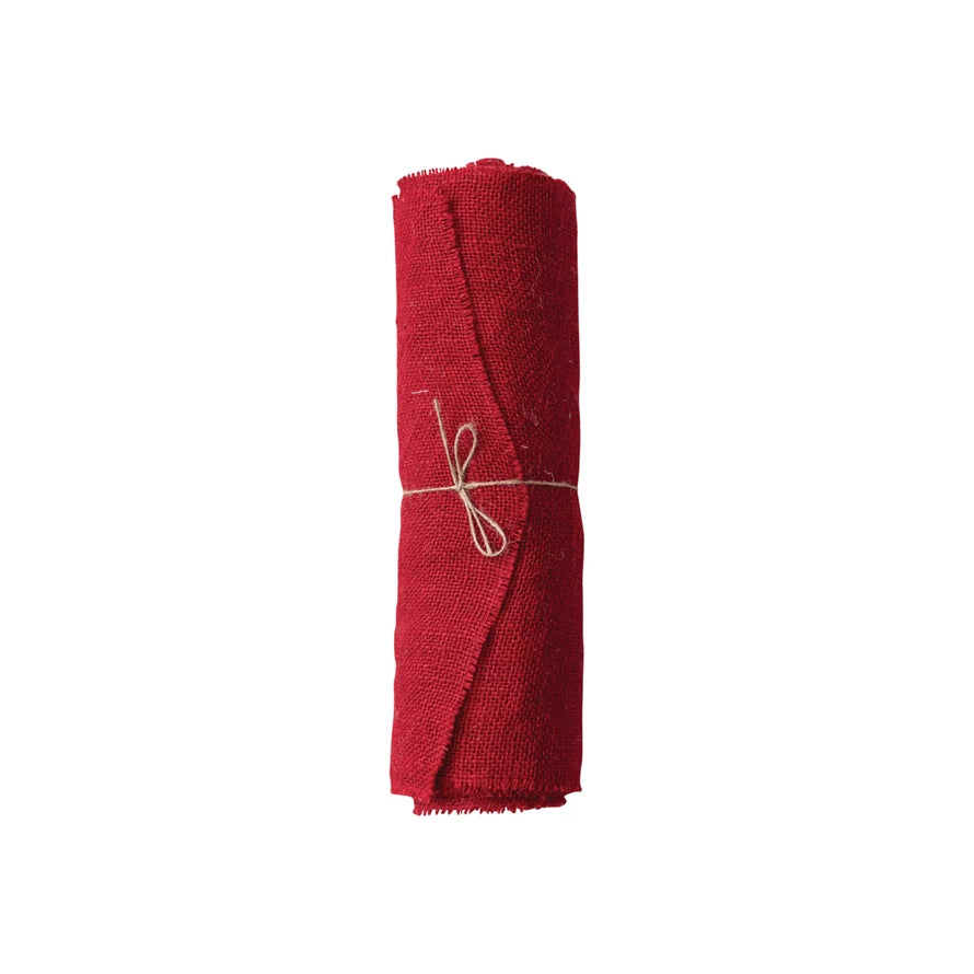 Woven Torn Jute Fabric, The Feathered Farmhouse