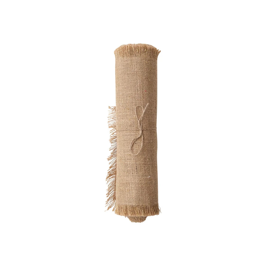 Woven Torn Jute Fabric, The Feathered Farmhouse