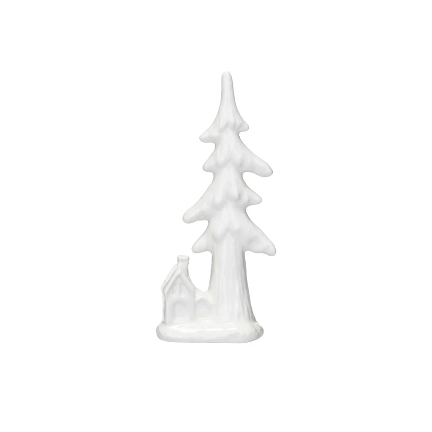 Ceramic Tree + Cabin, The Feathered Farmhouse
