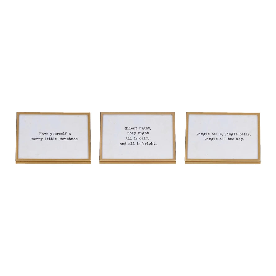 Easel + Christmas Saying