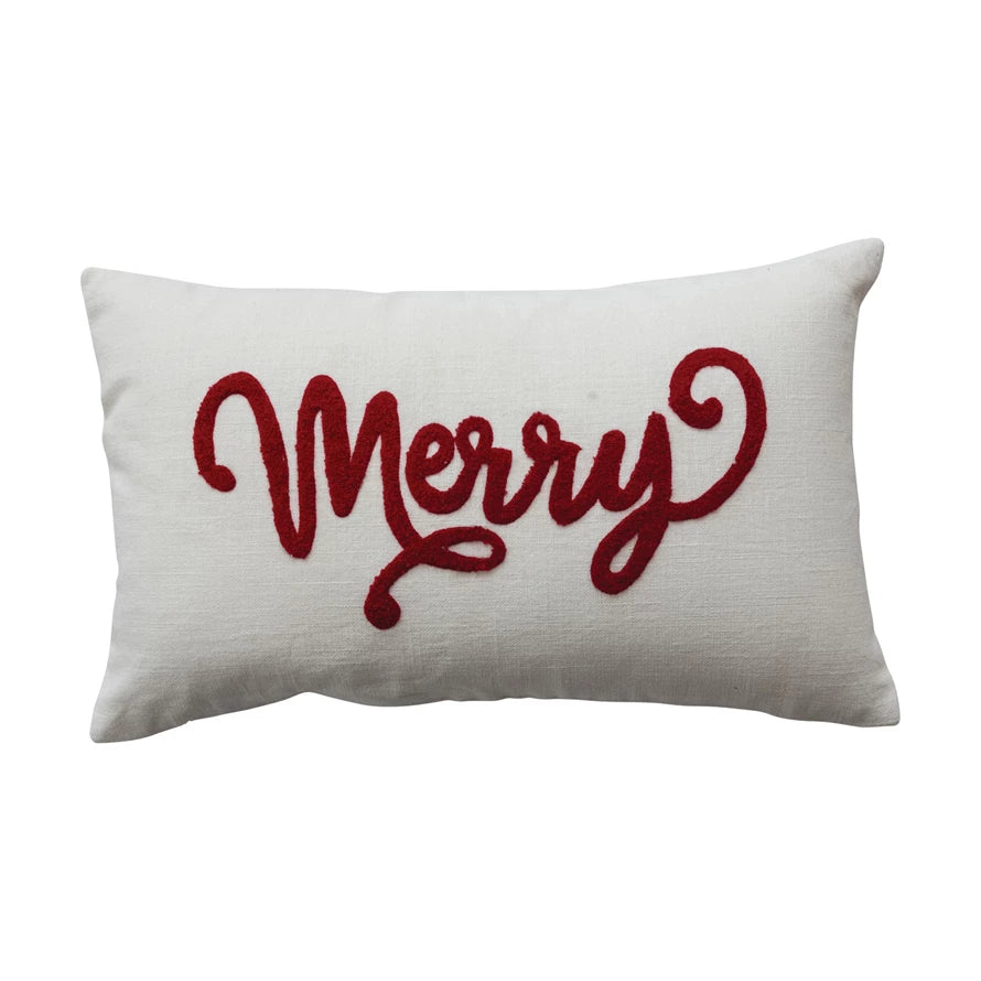 Merry Lumbar Pillow, Feathered Farmhouse