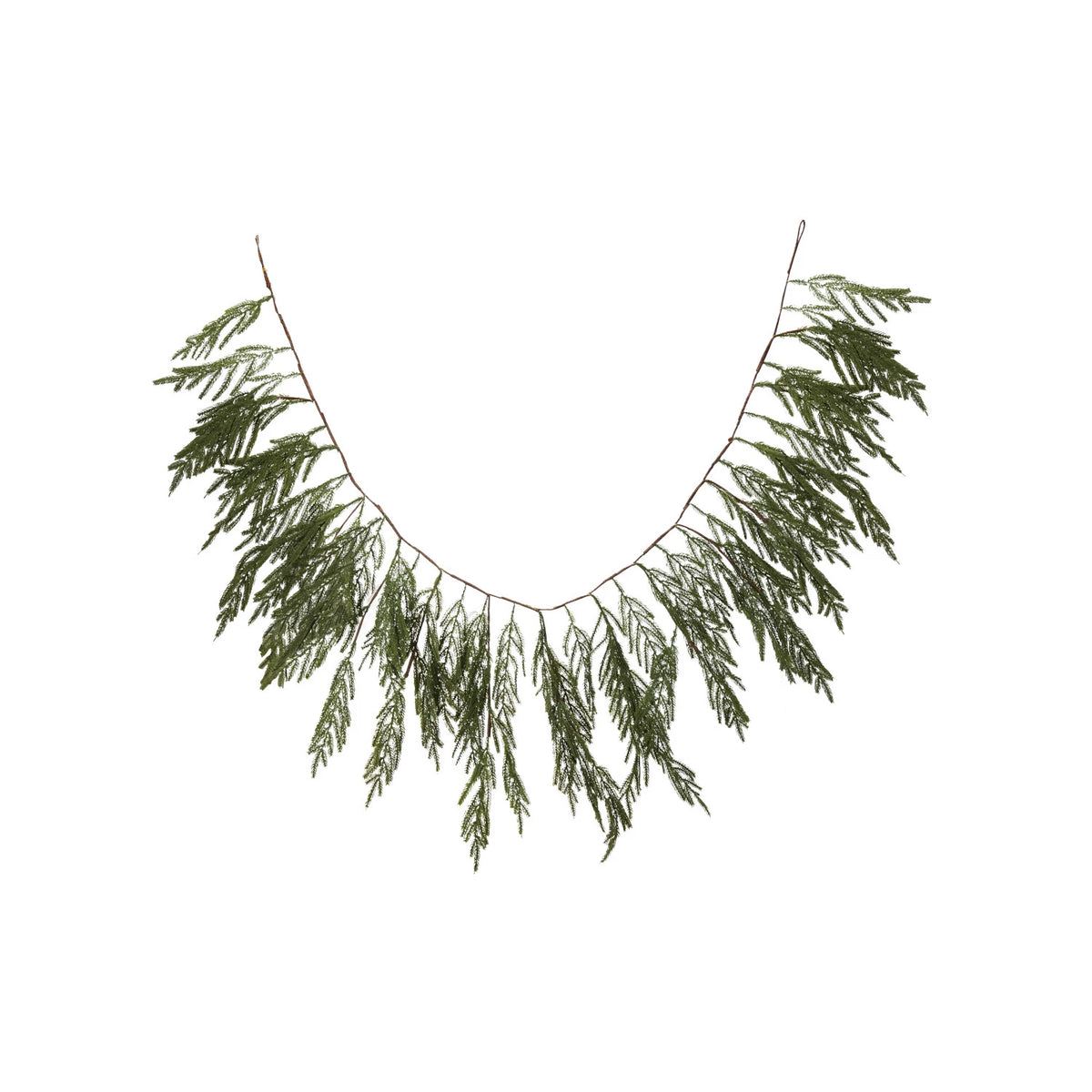 Faux Cypress Garland, Feathered Farmhouse