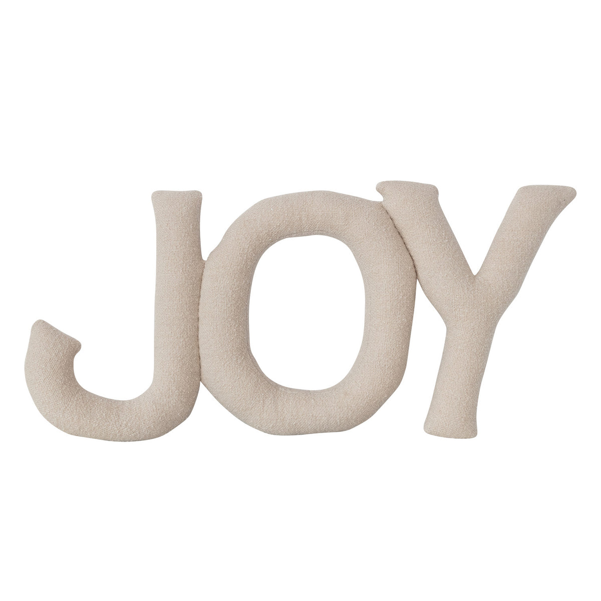 Joy Woven Cotton Pillow, Feathered Farmhouse
