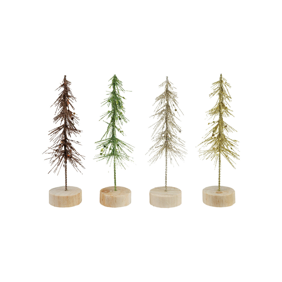 Glitter Plastic Tree, Feathered Farmhouse