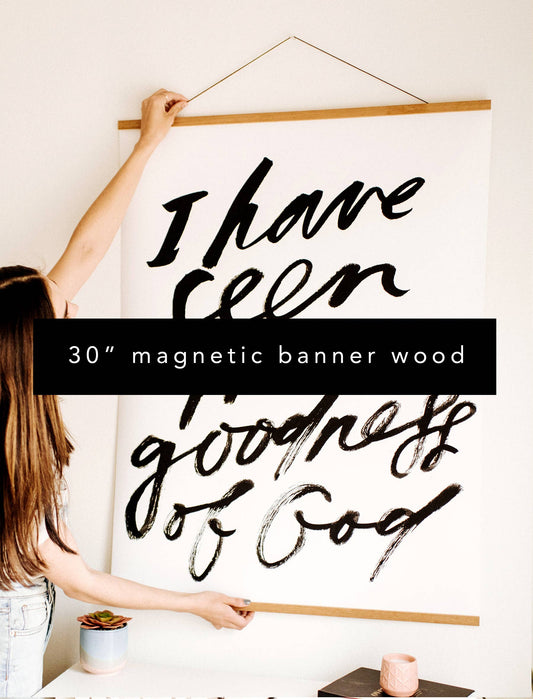 Wood Magnetic Poster Hanger