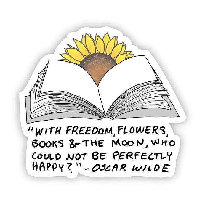 With freedom, flowers, books, and the moon - Sunflower