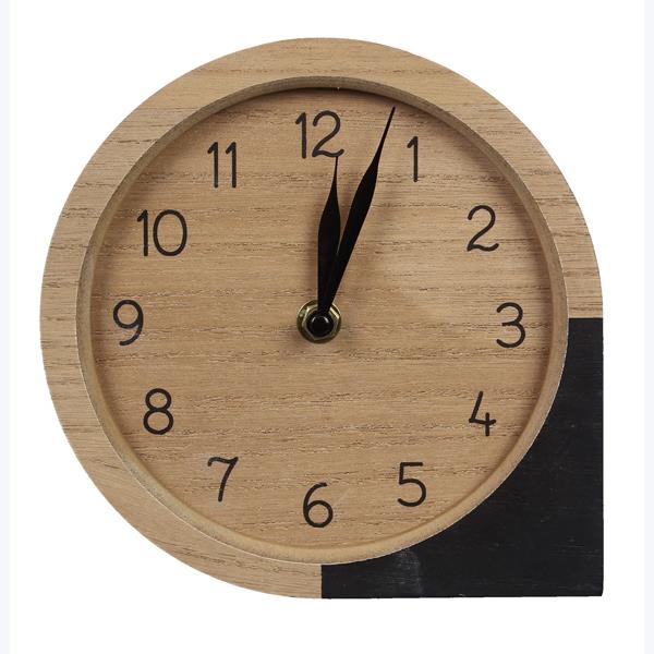 Wood + Black Clock, The Feathered Farmhouse