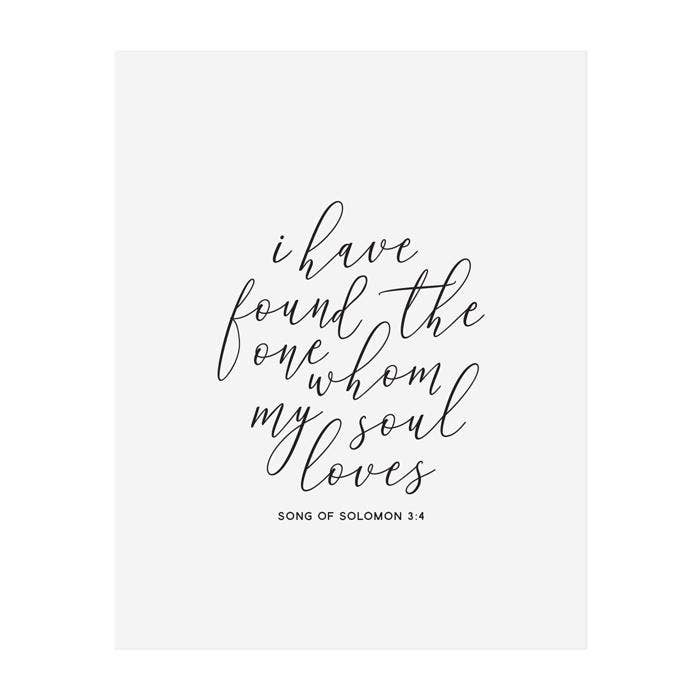 I Have Found The One My Soul Loves Print