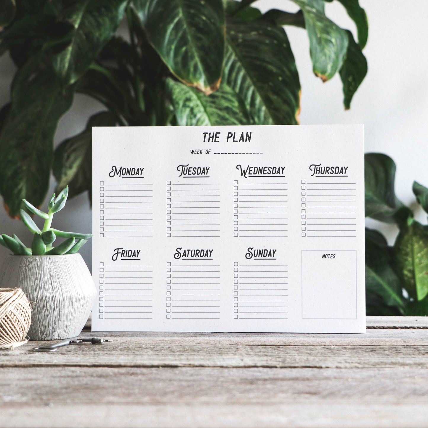 Weekly Planner Notepad