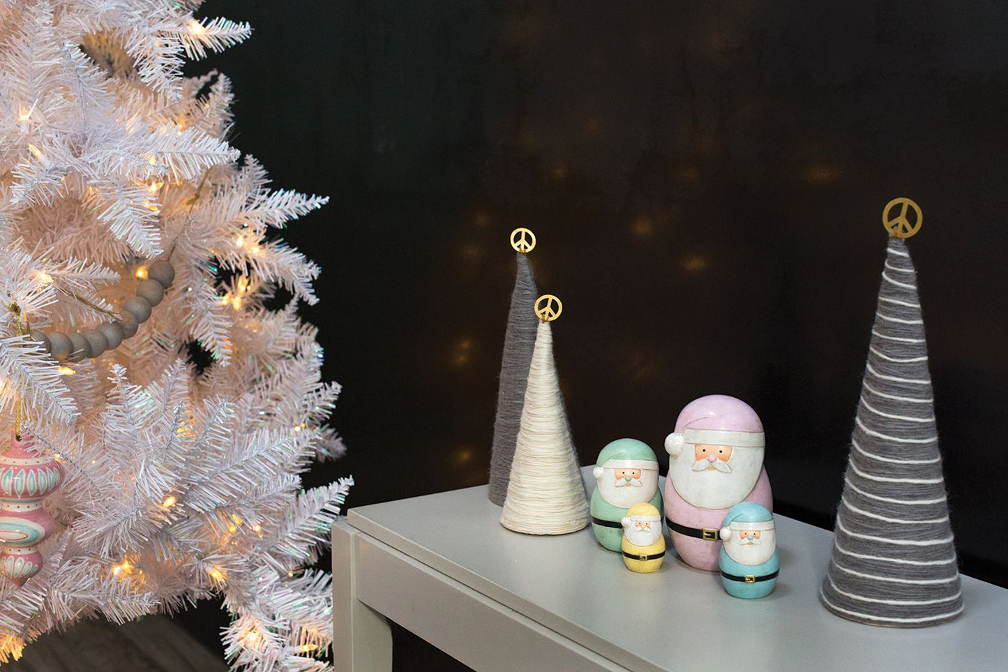 Peace Topper Tree, Feathered Farmhouse
