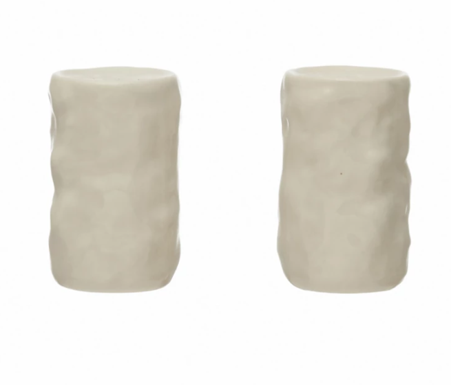 Sculpted Salt + Pepper Shakers, The Feathered Farmhouse