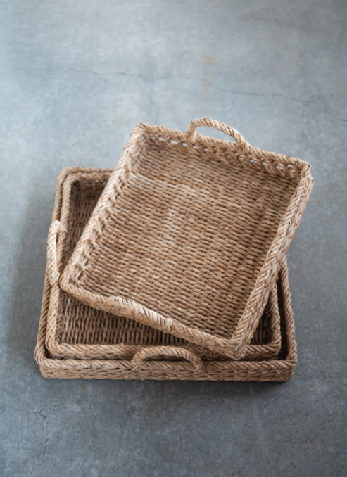 Hand-Woven Trays, The Feathered Farmhouse