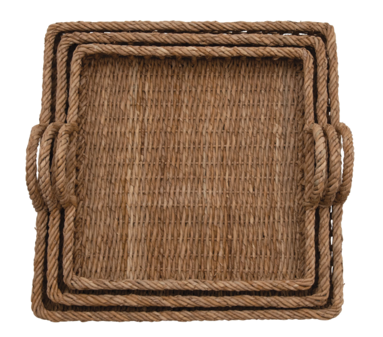 Hand-Woven Trays, The Feathered Farmhouse