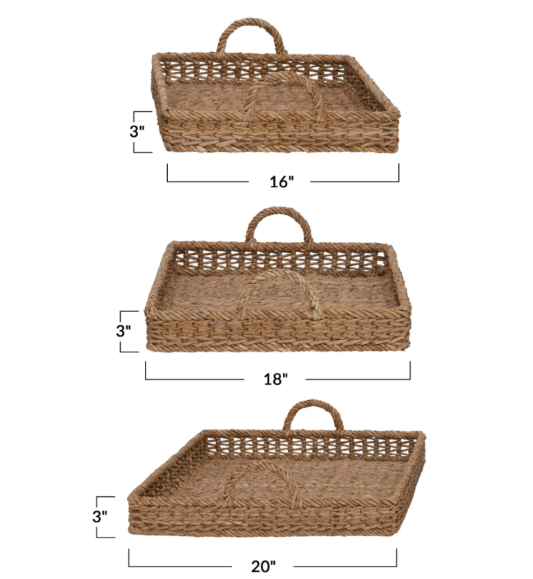 Hand-Woven Trays, The Feathered Farmhouse