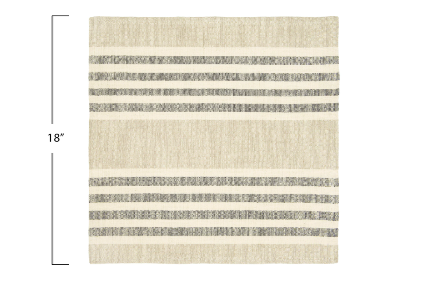 Striped Napkin Set, Feathered Farmhouse