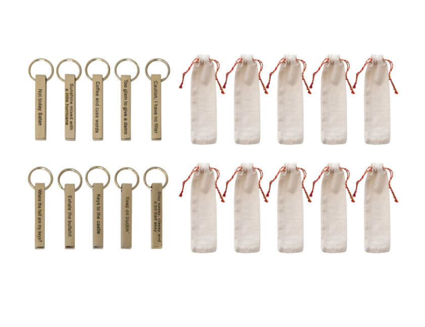 Sassy Key Chains, Feathered Farmhouse