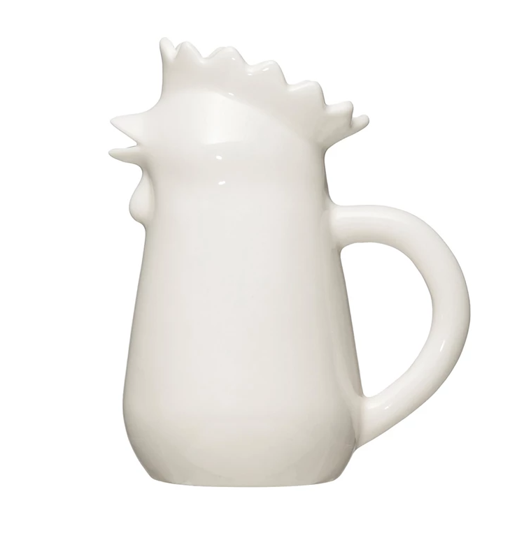 Chicken Creamer, Feathered Farmhouse