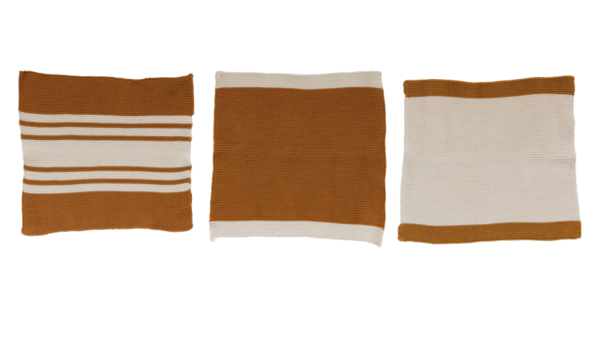 Striped Dish Cloth Set, Feathered Farmhouse