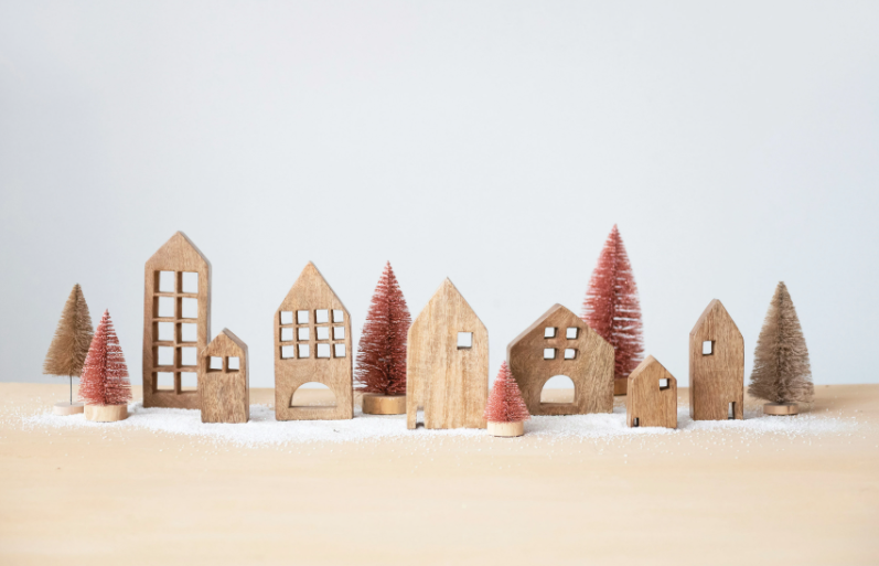 Mango Wood Houses, Feathered Farmhouse
