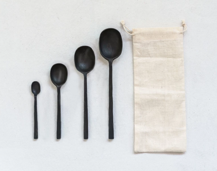 Cast Aluminum Spoon Set, Feathered Farmhouse