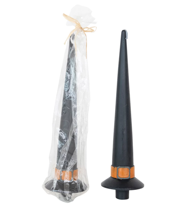 Witch Hat Taper Candles, Feathered Farmhouse