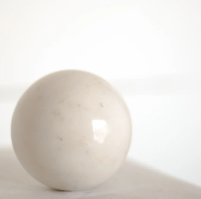 White Marble Ball