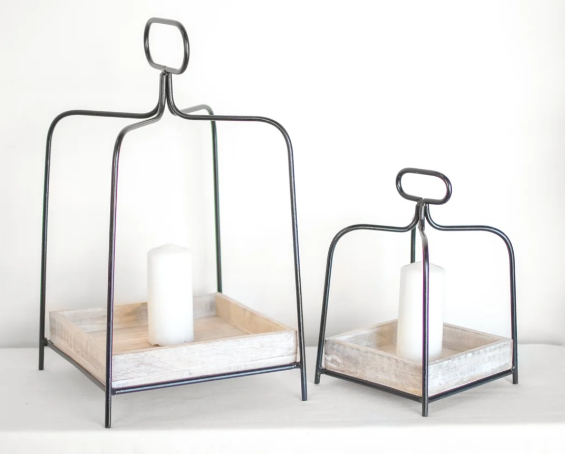 Wood + Metal Trays, Feathered Farmhouse