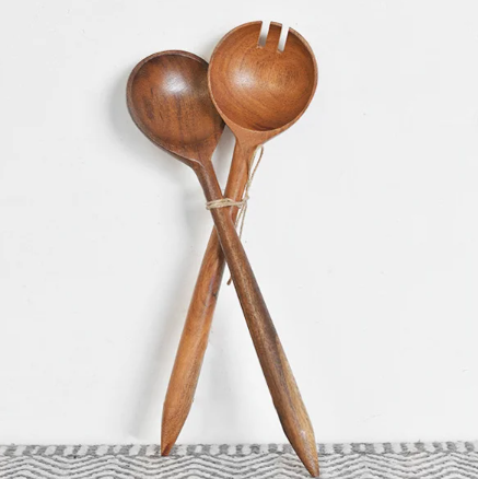 Salad Spoons, Feathered Farmhouse