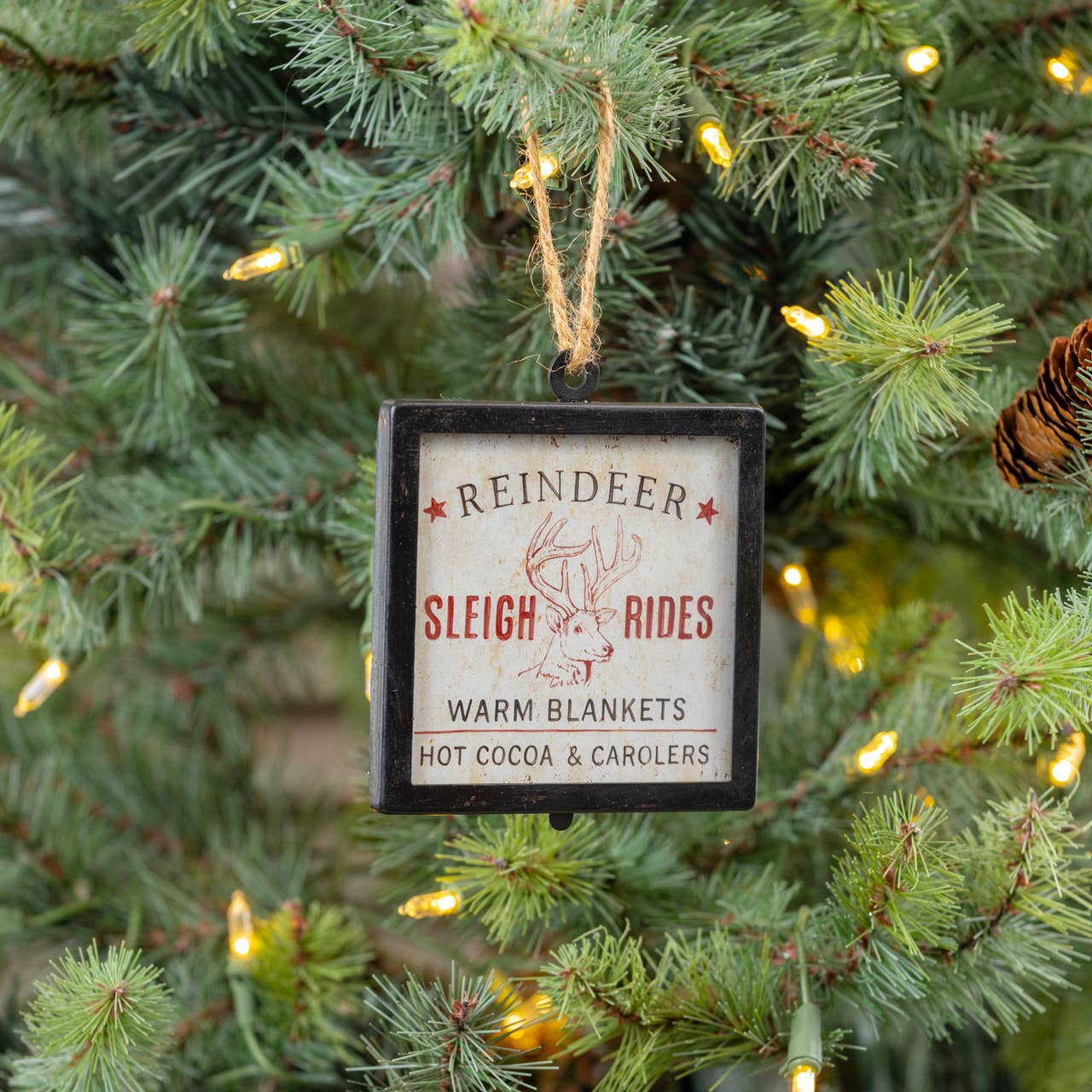 Framed Reindeer Sign