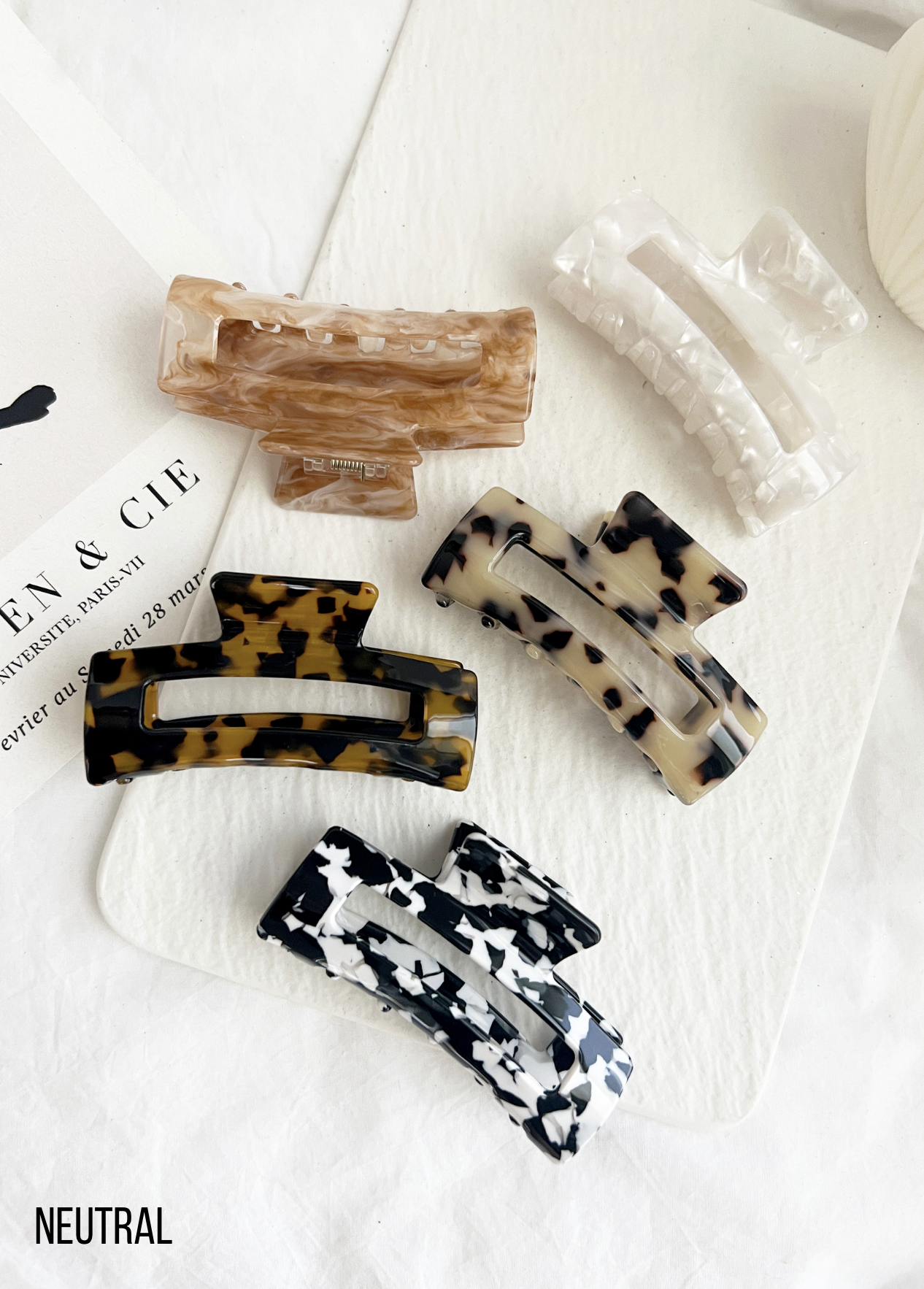 Acetate Regular Size Hair Clip