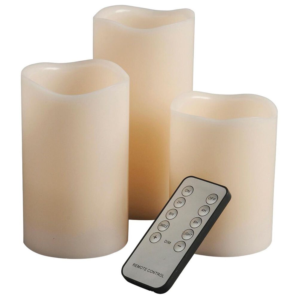 Flameless Wavy Bisque Candle, The Feathered Farmhouse