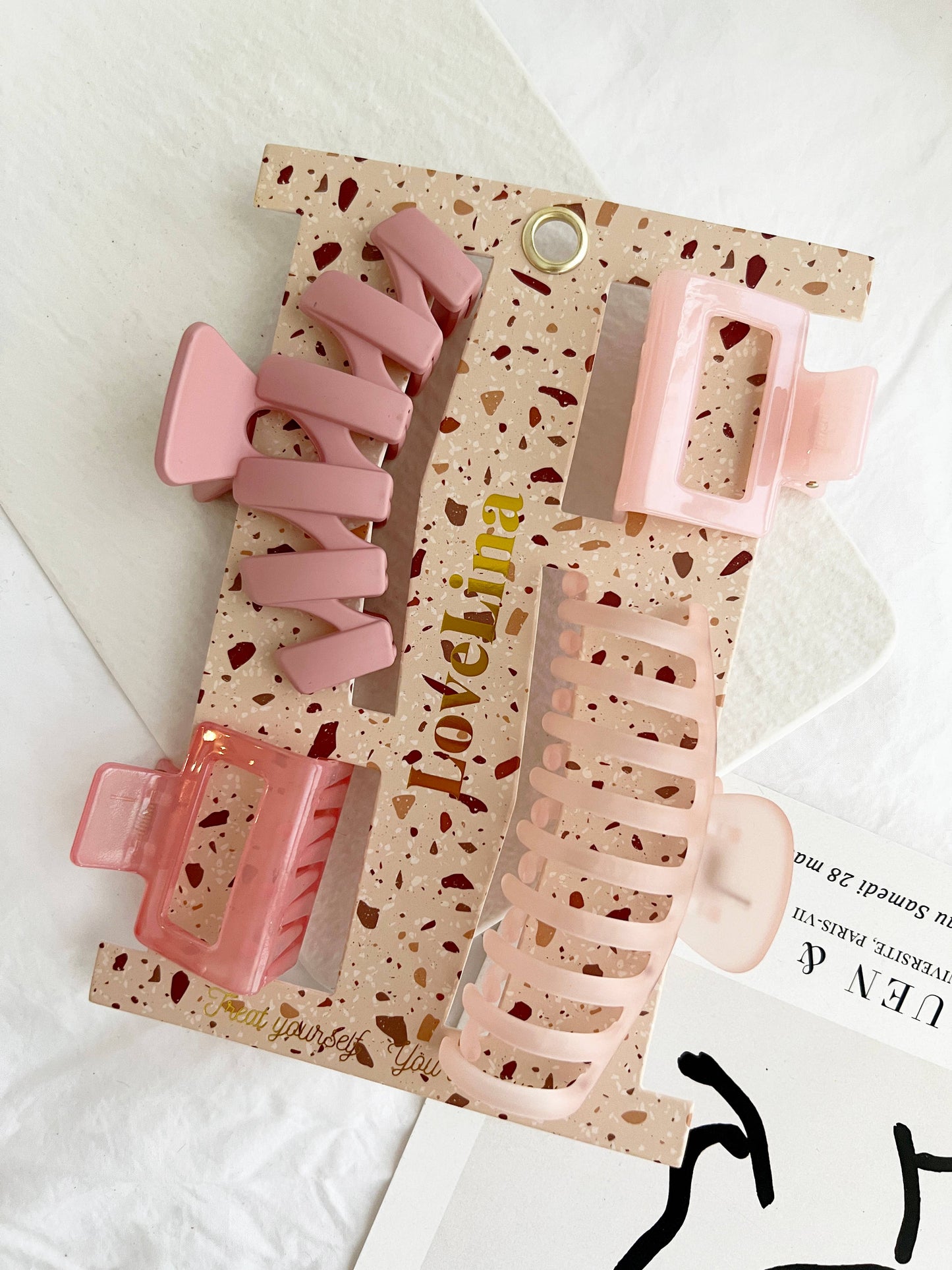 Pink 4-Pack Mixed Clip Set