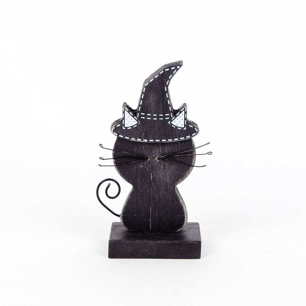 Black Cat Wood Cutout, The Feathered Farmhouse