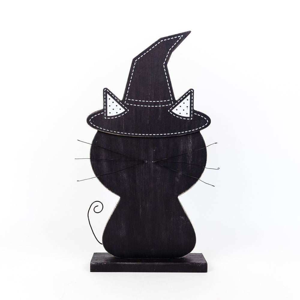 Black Cat Wood Cutout, The Feathered Farmhouse