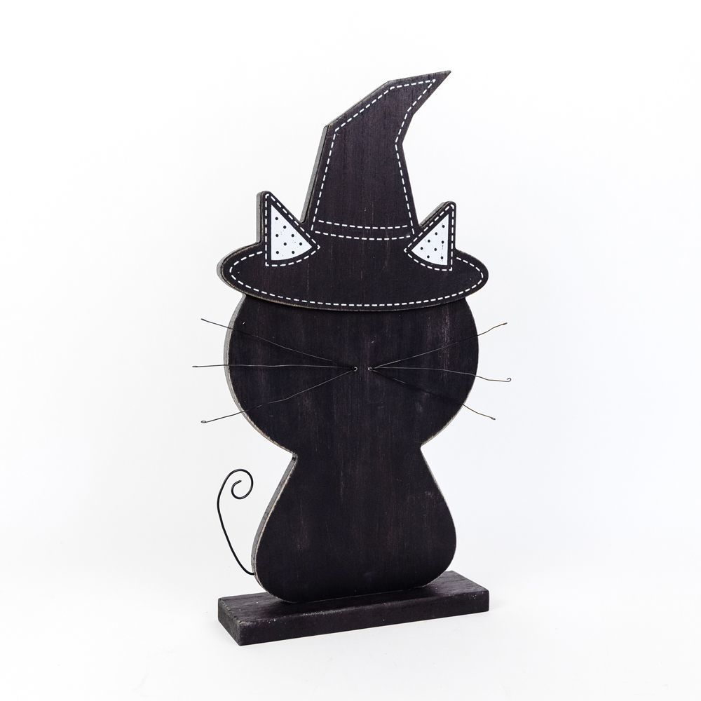 Black Cat Wood Cutout, The Feathered Farmhouse