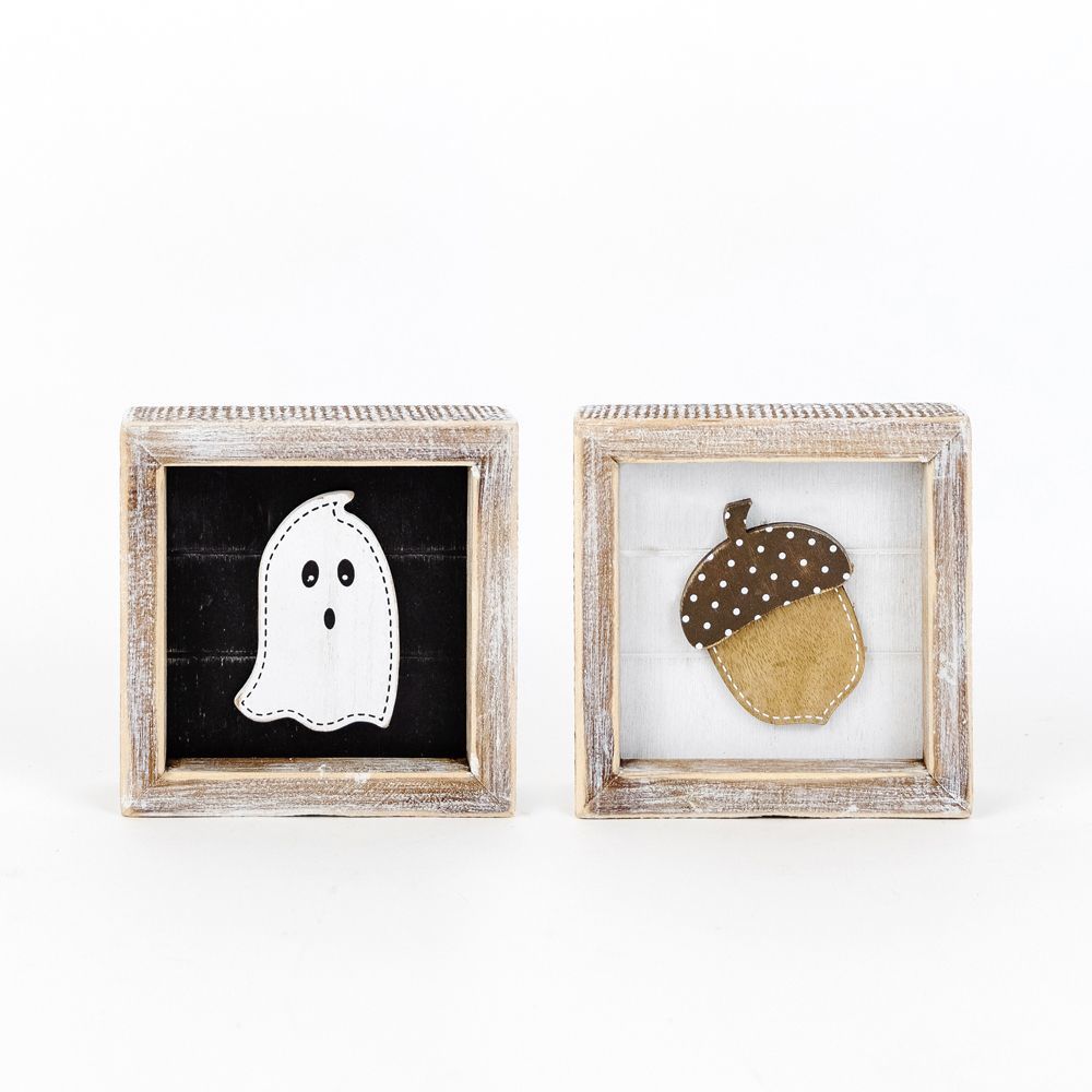 Reversible Acorn + Ghost Sign, The Feathered Farmhouse