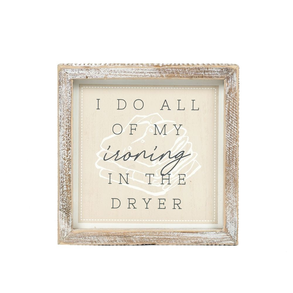Iron + Laundry Reversible Sign, The Feathered Farmhouse