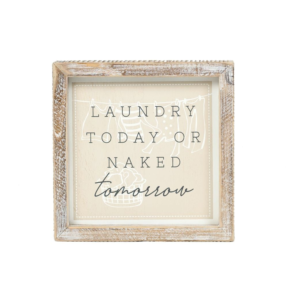 Iron + Laundry Reversible Sign, The Feathered Farmhouse