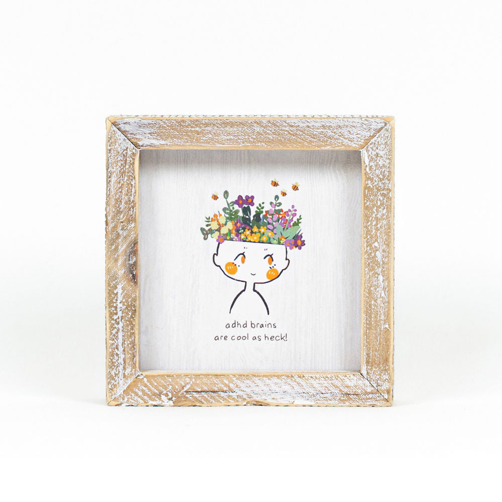Reversible ADHD Sign, The Feathered Farmhouse