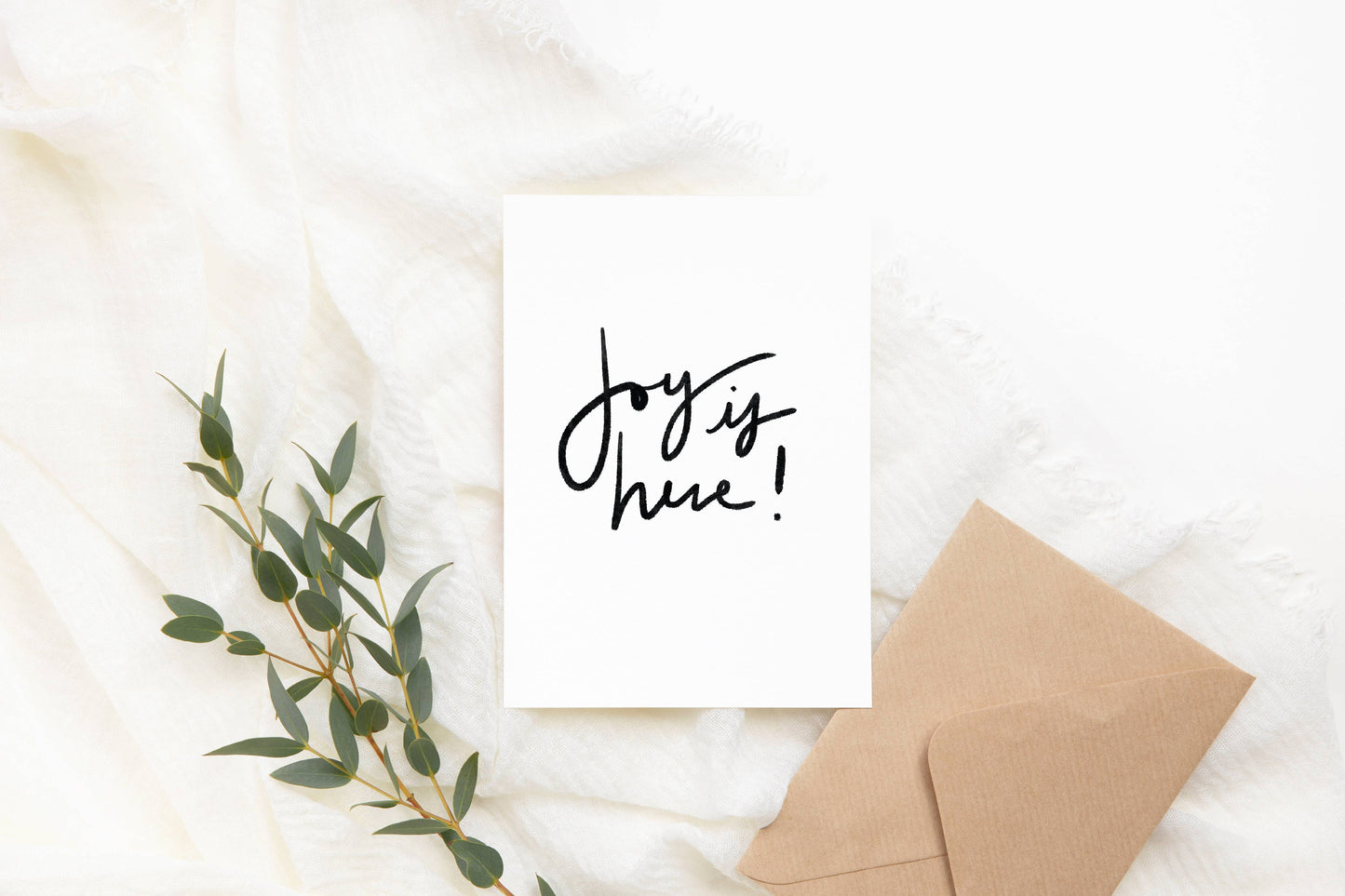 Joy is Here Greeting Card