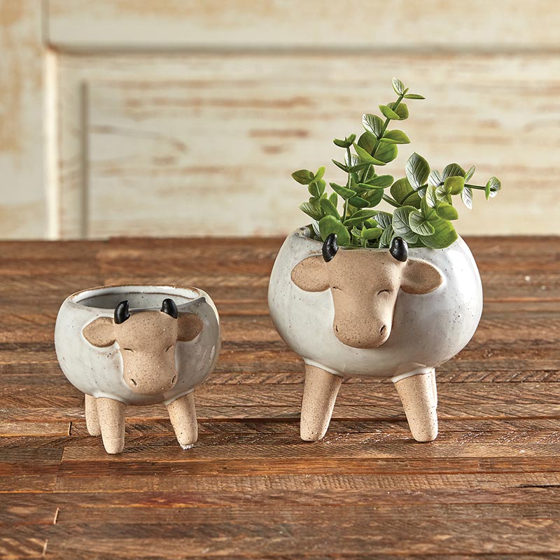 Cow Planter, The Feathered Farmhouse