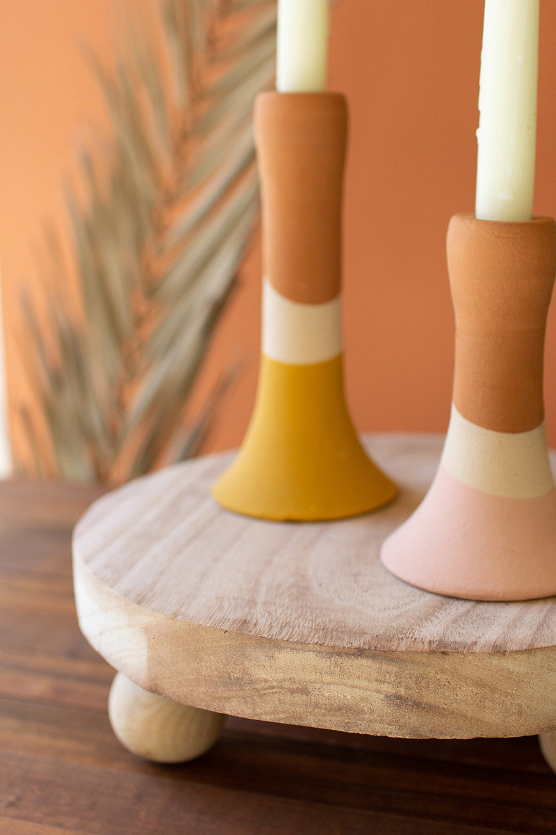Round Wooden Risers