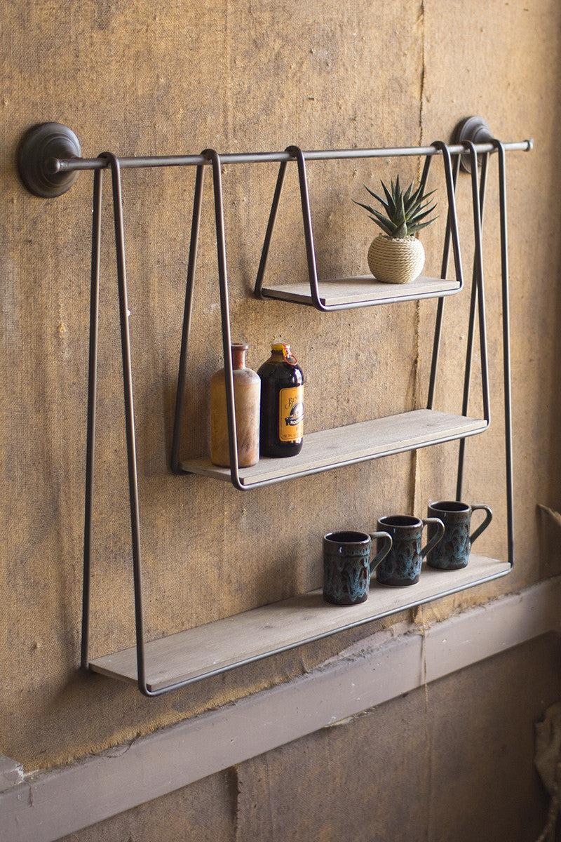 Triple Hanging Shelf, The Feathered Farmhouse
