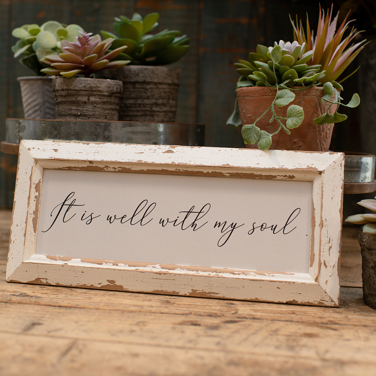 It Is Well Tabletop Plaque, The Feathered Farmhouse